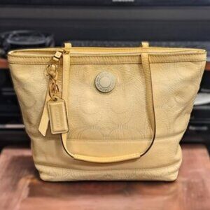 Genuine Coach Leather Tote Bag